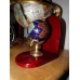 Finest collector 14" DAY N NITE Ocean Gemstone Globe Gold Stand & Bookends 7"    183349144568